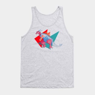 3-D retro dragon Tank Top